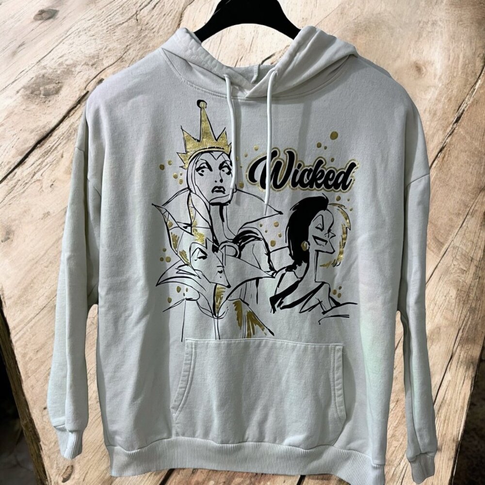 Vintage Disney Villains Wicked Bad Girls Evil Queen Cruella Maleficent Hoodie L